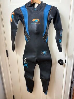 Blue Seventy Women’s Small Wetsuit with Blue and Orange Accents
